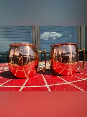 Twine Copper Moscow Mule Mug - Pair